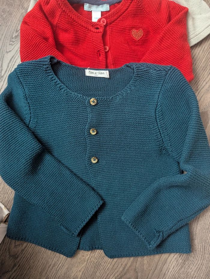 Lot de 4 gilets 12 mois fille - photo numéro 2