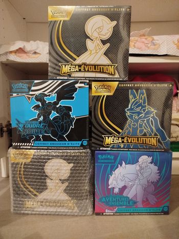 5 ETB + Cartes Pokémon Communes