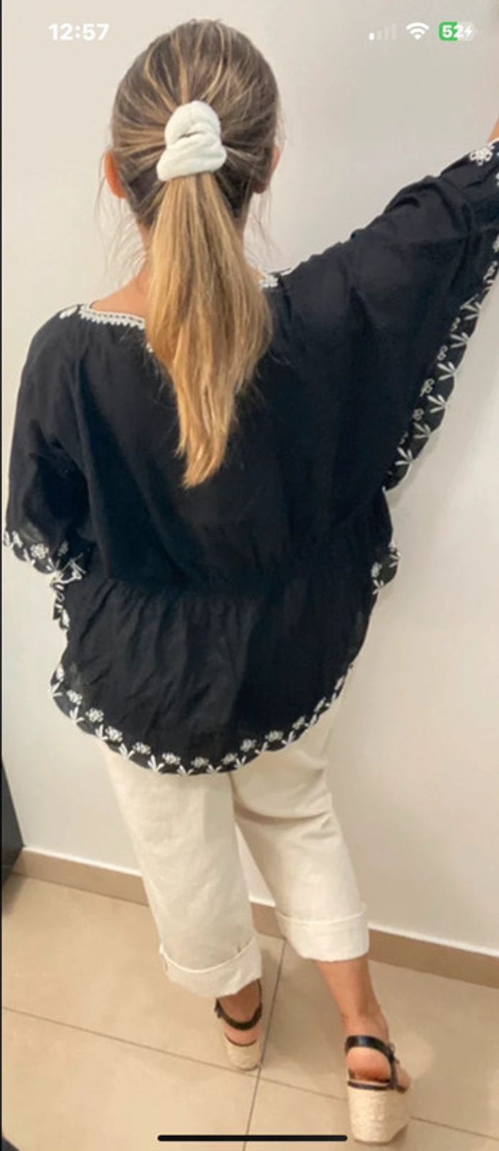 Blouse Noire Brodée Billabong - photo numéro 11