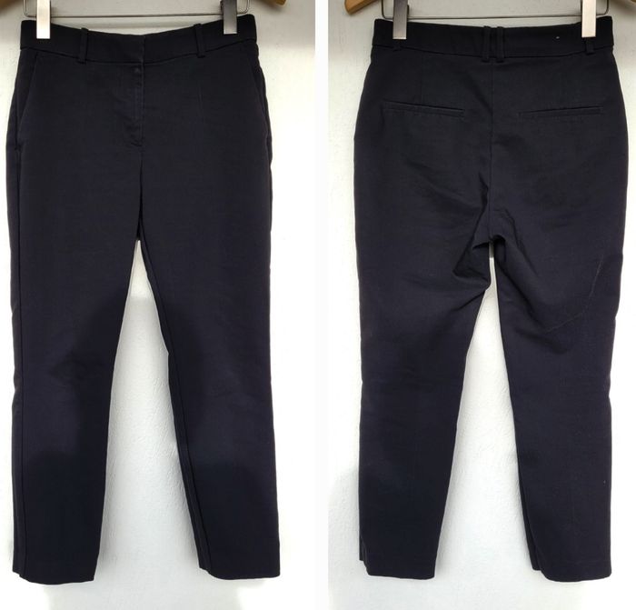 H&M Pantalon Noir TM/TFr38-Noir-Coupe Ajustée&Taille Elastiquée