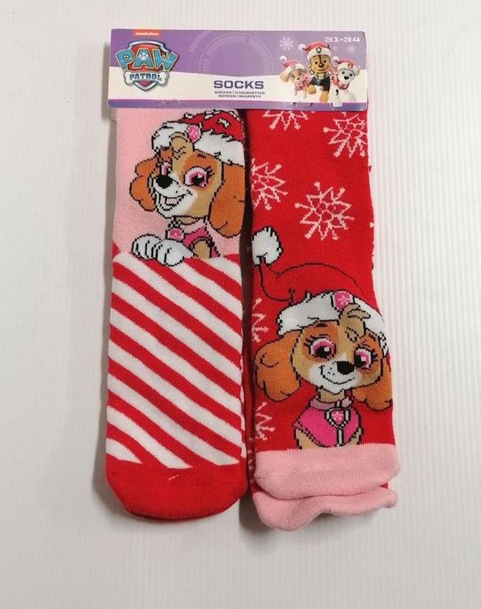 Lot chaussette PAW PATROL de Noël taille 31/34. - photo numéro 2