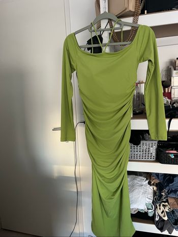 Robe longue verte pimki