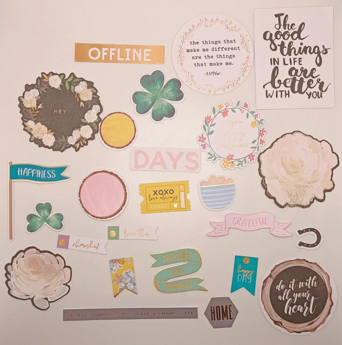 Scrapbooking die cuts cartes project life - photo numéro 2