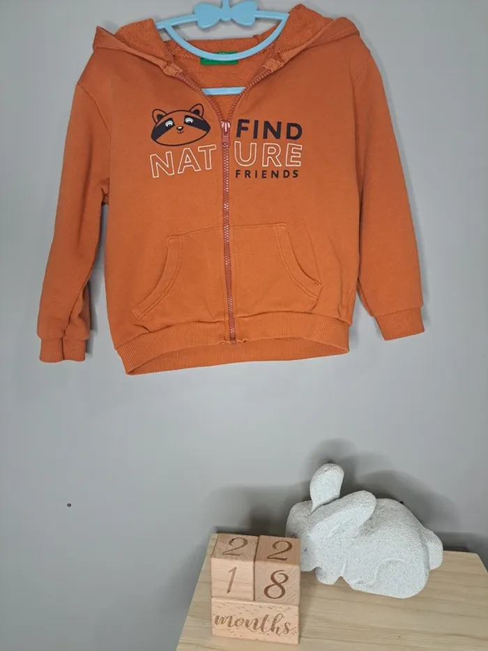 Sweat zippé - Benetton - 18-24 mois