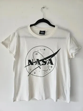 T-shirt blanc "Nasa" Kiabi taille 38/M