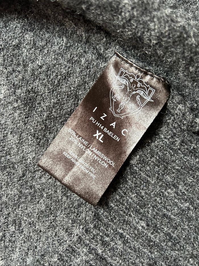 Cardigan Zippé ZAC Black Edition - Laine d'Agneau - Gris Anthracite - photo numéro 10