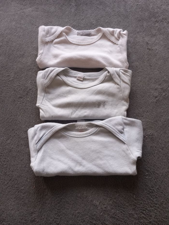Lot de 3 bodys manches longues 6 mois