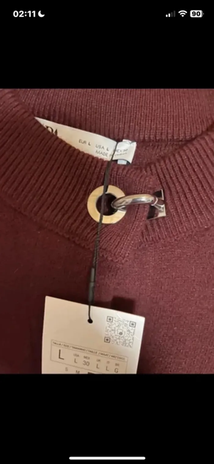 Manteau cape Zara taille L Collection Zara 2025. - photo numéro 3
