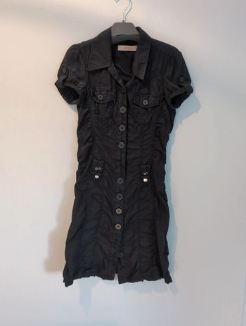 Robe chemise cintrée noire S