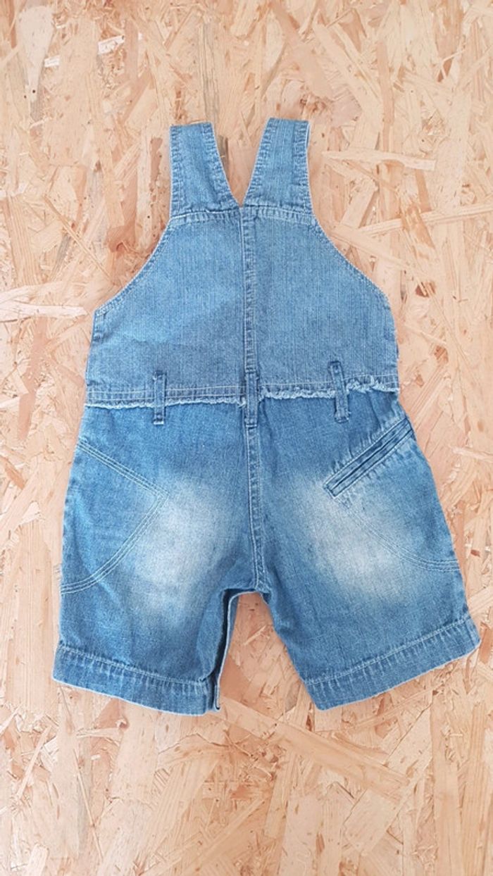 Salopette short en jean - photo numéro 3