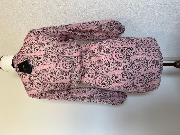 🌸 Robe cachemire à liserés pailletés – Maje – Neuve avec étiquette – Taille 34 🌸 - photo numéro 6