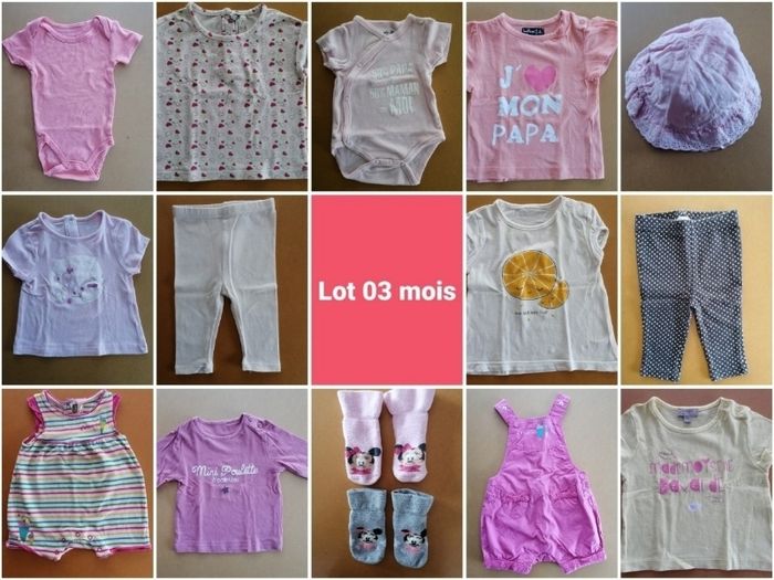 Lot printemps été 03 mois 👸