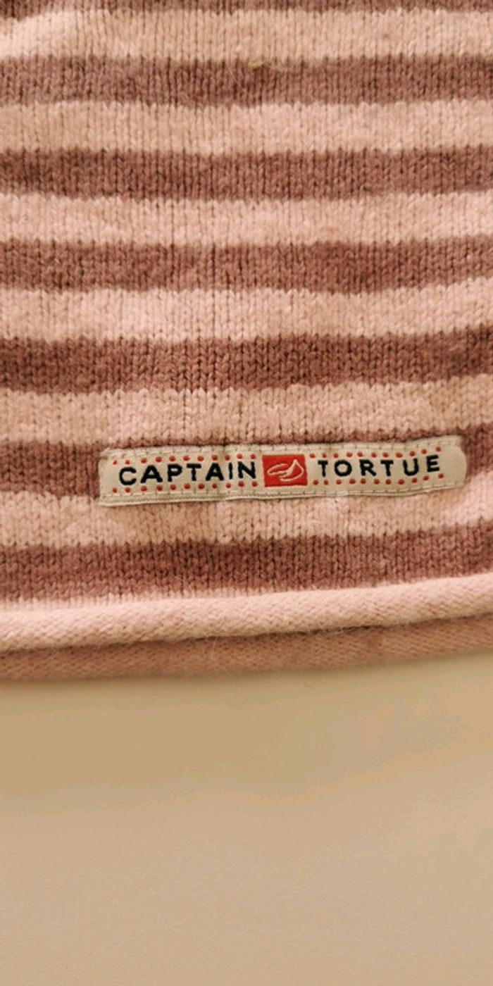 Pull MC fille 128 cm 8 ans Captain Tortue rose et marron - photo numéro 5