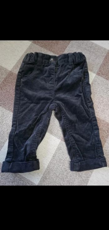 Pantalon 6 mois épais gris Kiabi