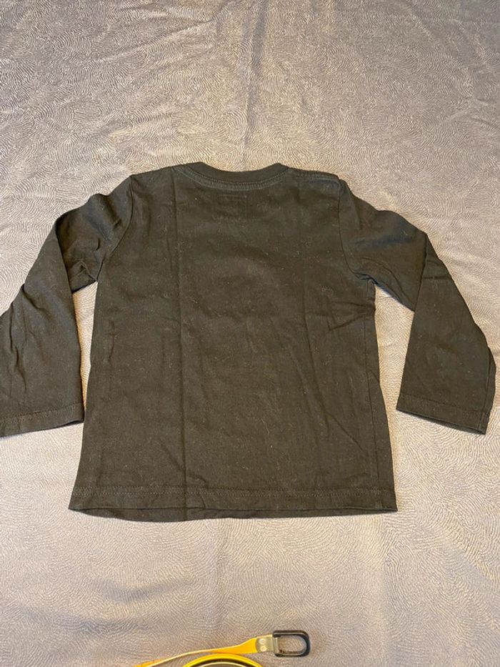 Tee shirt manches longues levis noir 4 ans - photo numéro 4