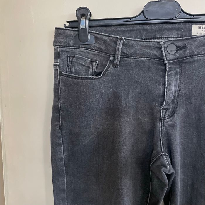 Jean skinny Bizzbee Taille 40 noir/gris délavé taille standard V055 - photo numéro 4