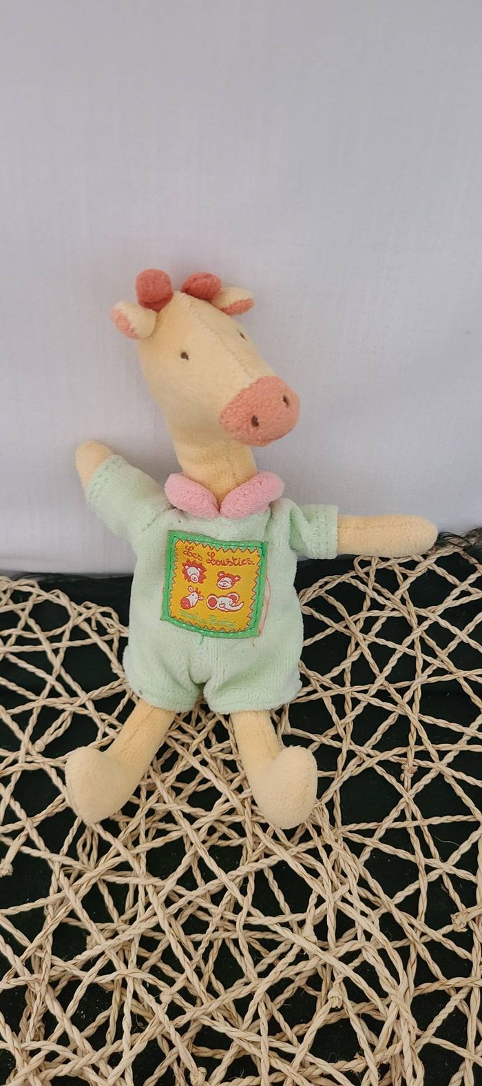 mini Peluche Teddy girafe doudou moulin roty vintage - photo numéro 4