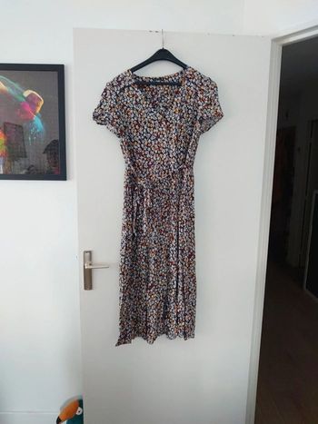 Robe longue fluide fleurie