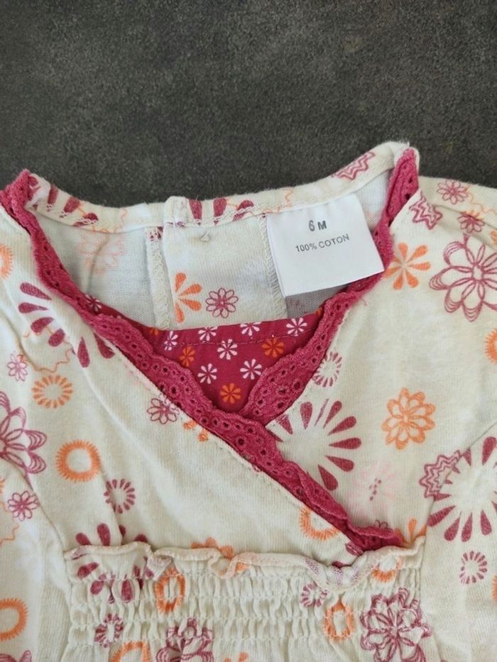 Ensemble bébé fille 6mois. T-shirt + pantalon - photo numéro 7