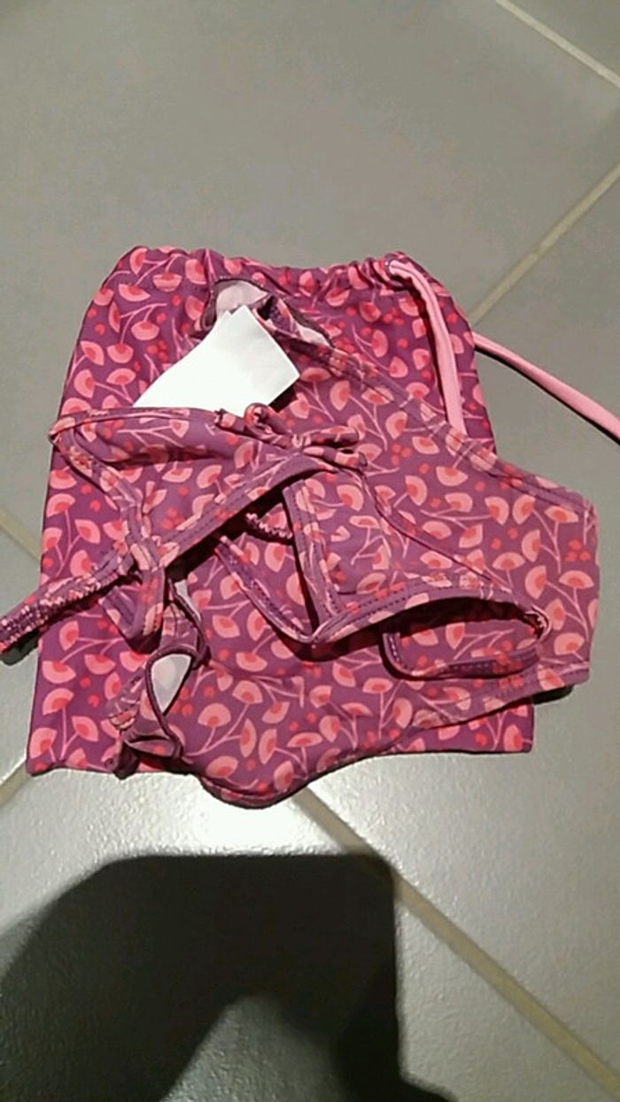 Maillot de bain fille 2 ans vertbaudet avec sac - photo numéro 5