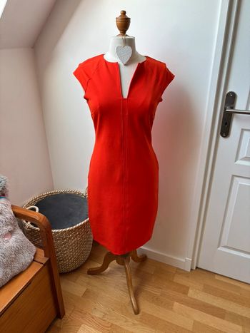Robe droite orange - Zara - M
