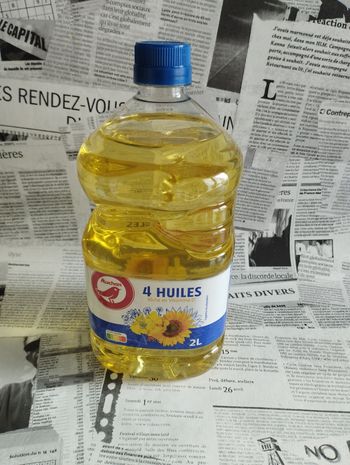 Bouteille 2L huile tournesol pour assaisonnement cuisson et friture