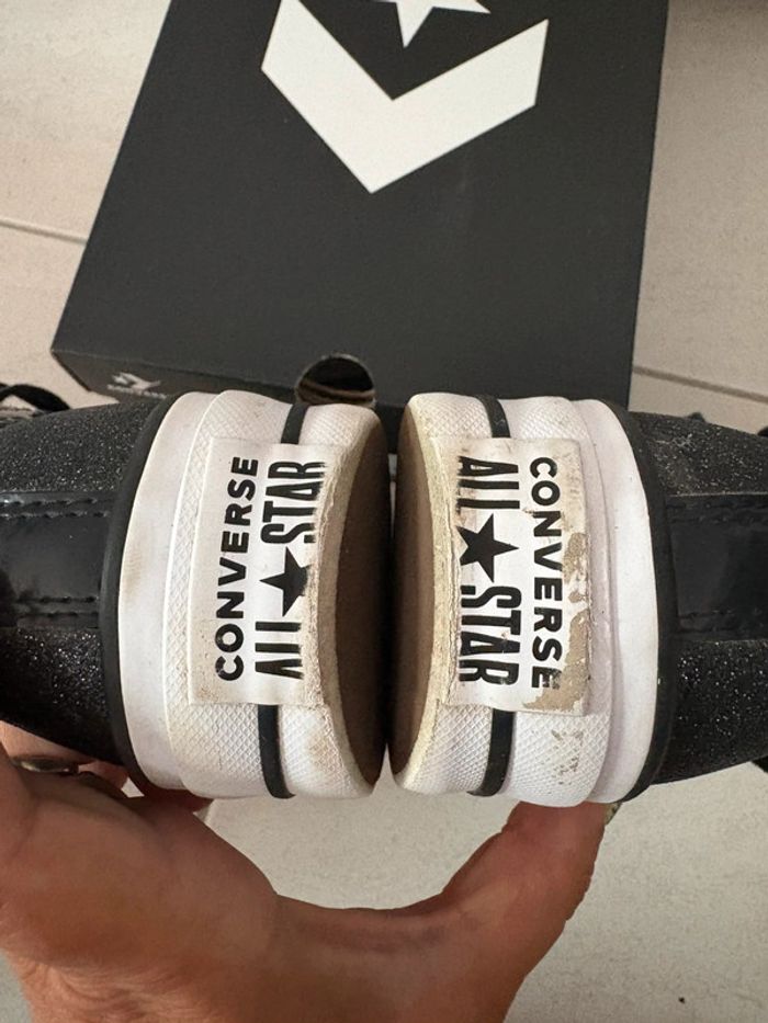 Converse plate-forme noire pailletées - photo numéro 11