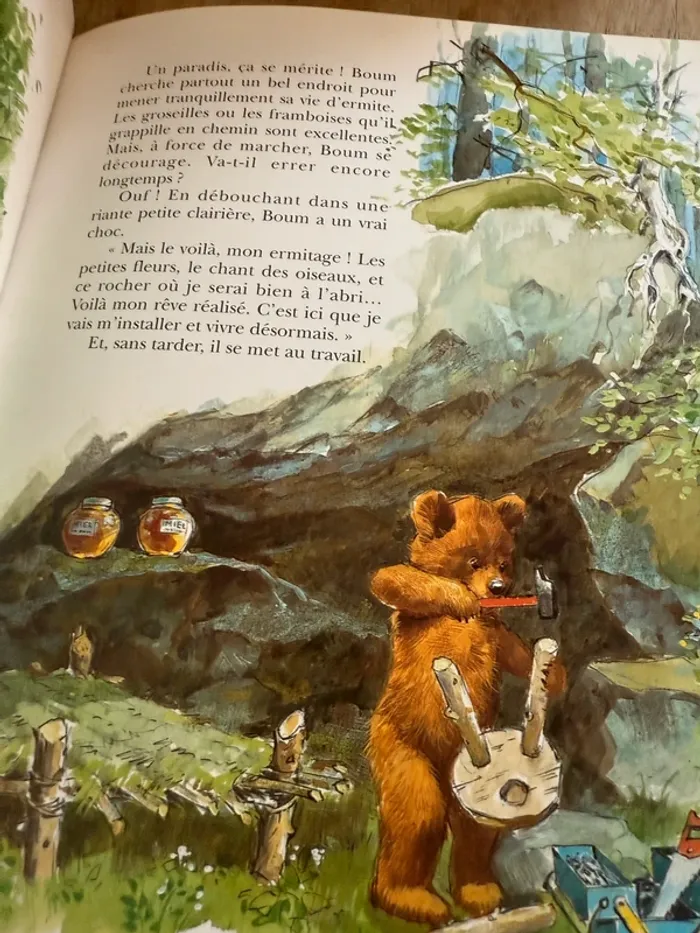 Édition limitée reliure rouge collector - Grand livre Caroline et Boum Ermite Pierre Probst - photo numéro 6