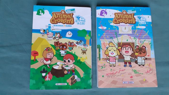 Lot de 2 mangas Animal Crossing n°1 et 2