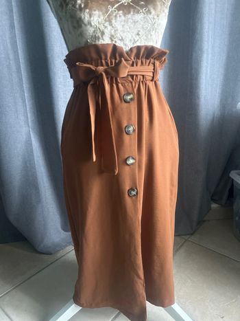 Jupe longue fendue longueur 3/4