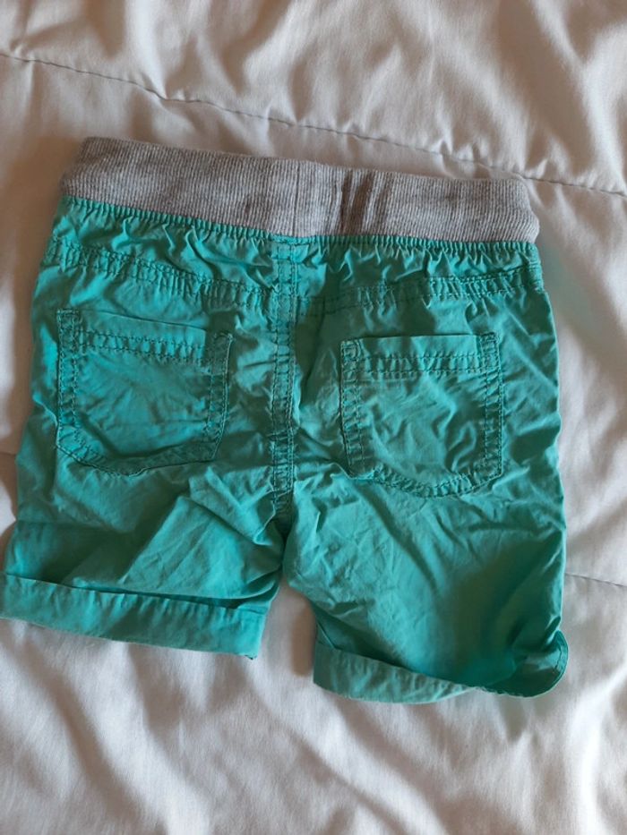 Short turquoise Baby by Gemo 18M - photo numéro 2