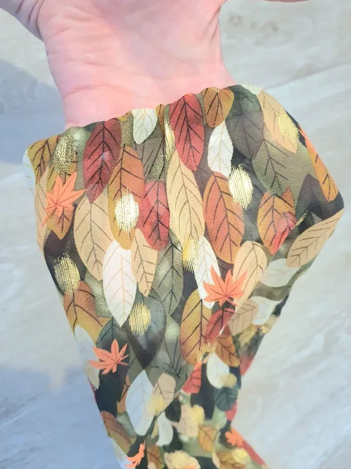 Robe longue légère motifs automnales taille s-m - photo numéro 4