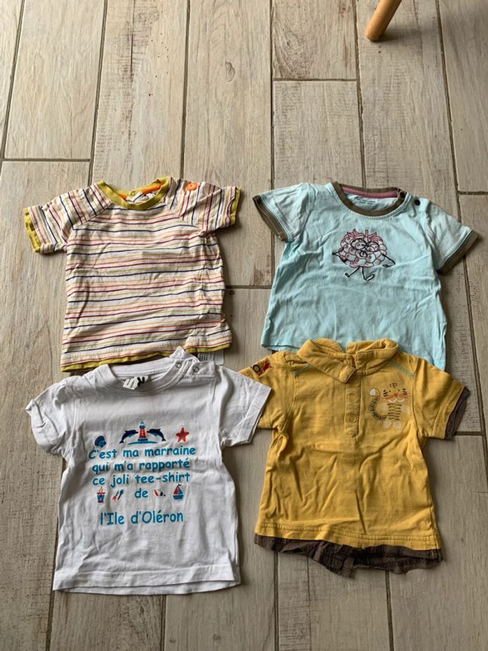 Lot tee shirt 12 mois