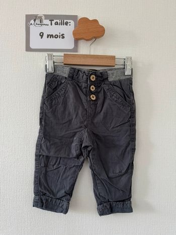 Pantalon gris - taille 9 mois 🌼