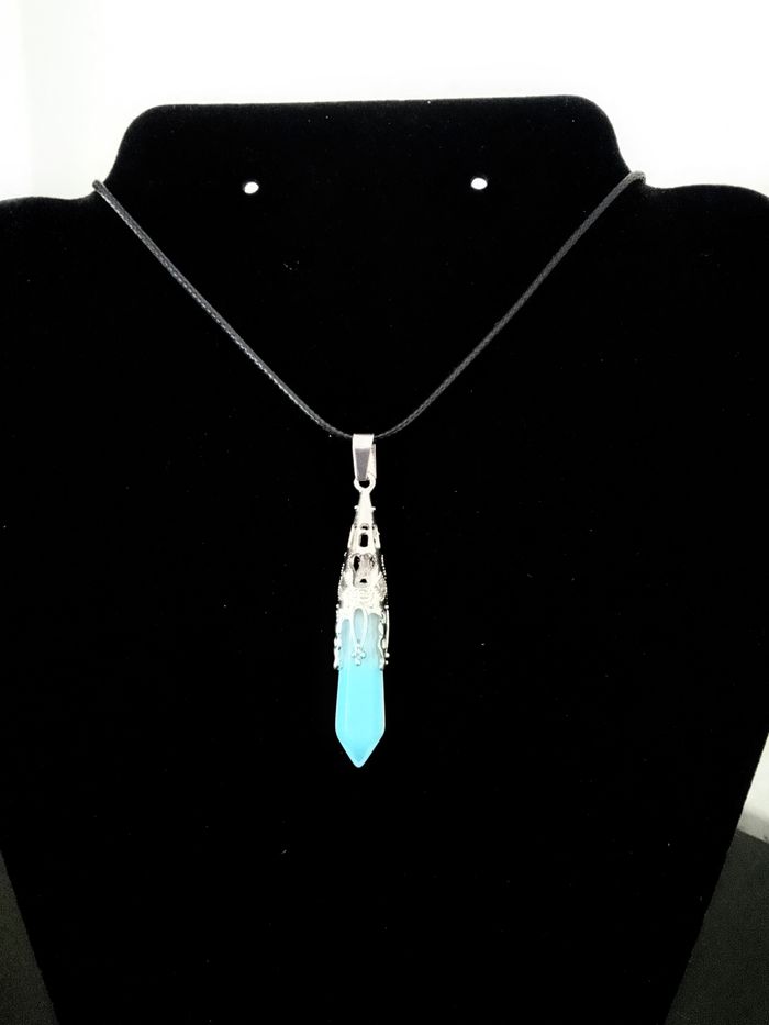 Collier corde de cire + pendentif spirituel - photo numéro 3