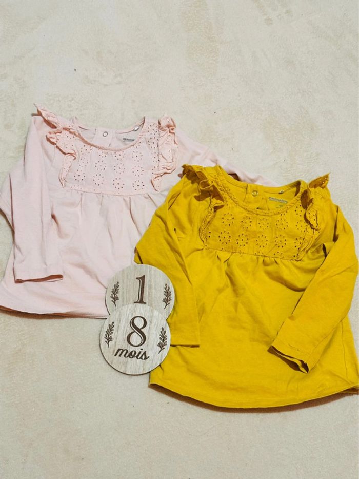 Lot de 2 t-shirts manches longues