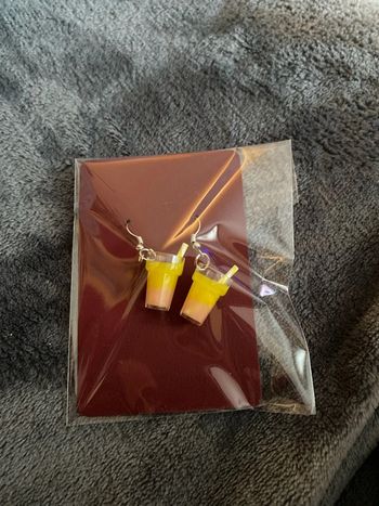 Boucles d’oreille verre cocktail