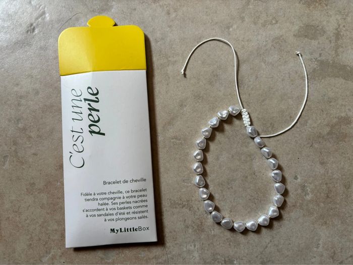 Bracelet de cheville en perles My Little box neuf