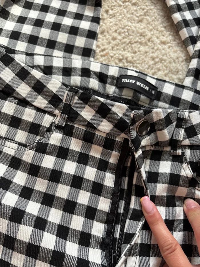 Pantalon à carreau noir et blanc taille 38/M neuf - photo numéro 3