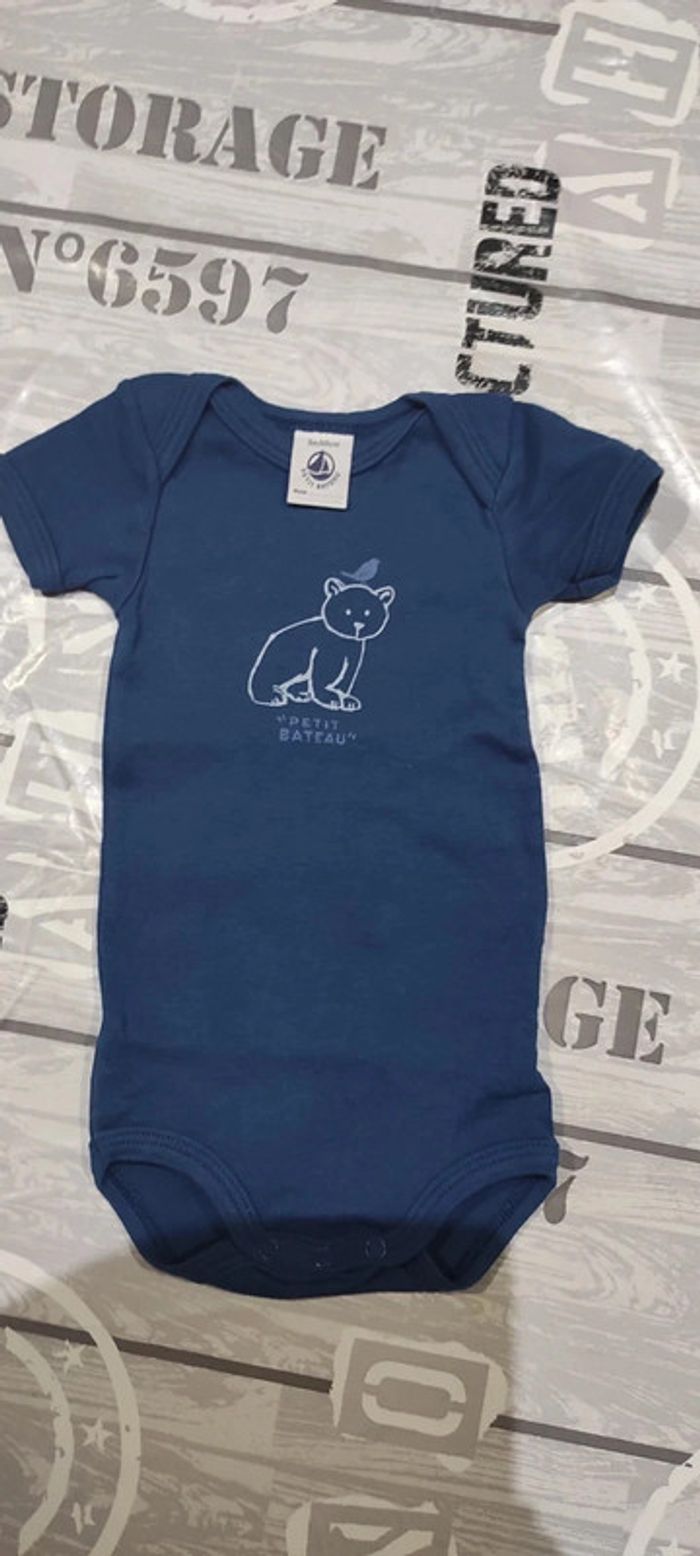 Bodie manches courtes Petit Bateau 3 mois 60 cm