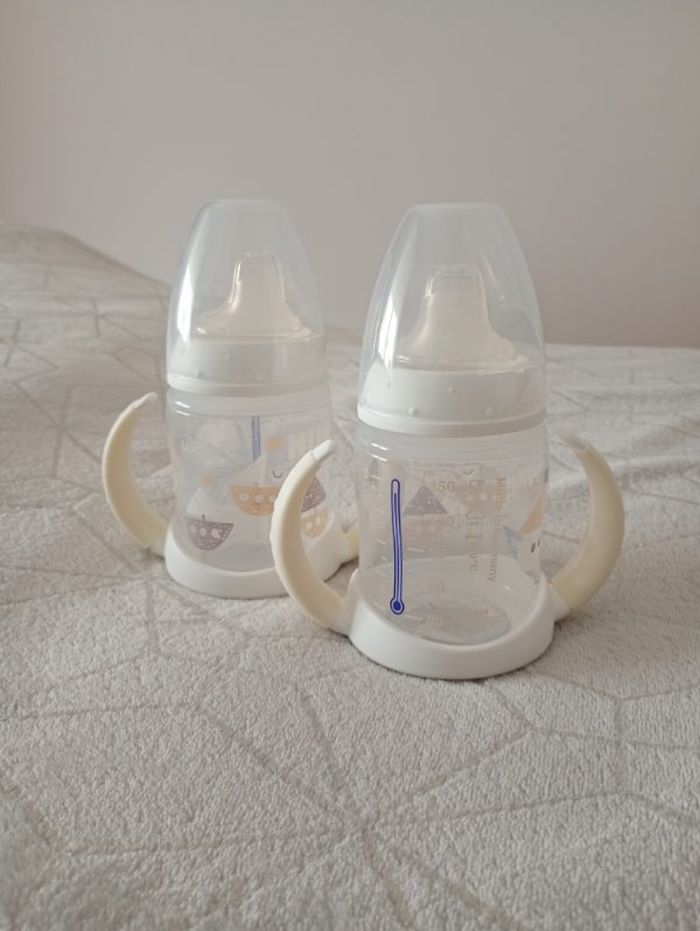 Lot de 2 biberons avec anses Nuk