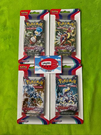 Artset Boosters Blisters Pokémon EVO1 Écarlate et Violet Neuf et scellé