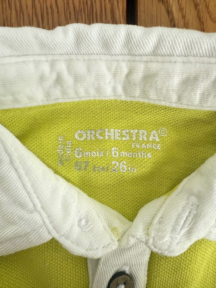 Polo Vert Bébé Garçon Orchestra 6 Mois Motif Crocodile Très Bon État – Réduction sur Lot - photo numéro 3