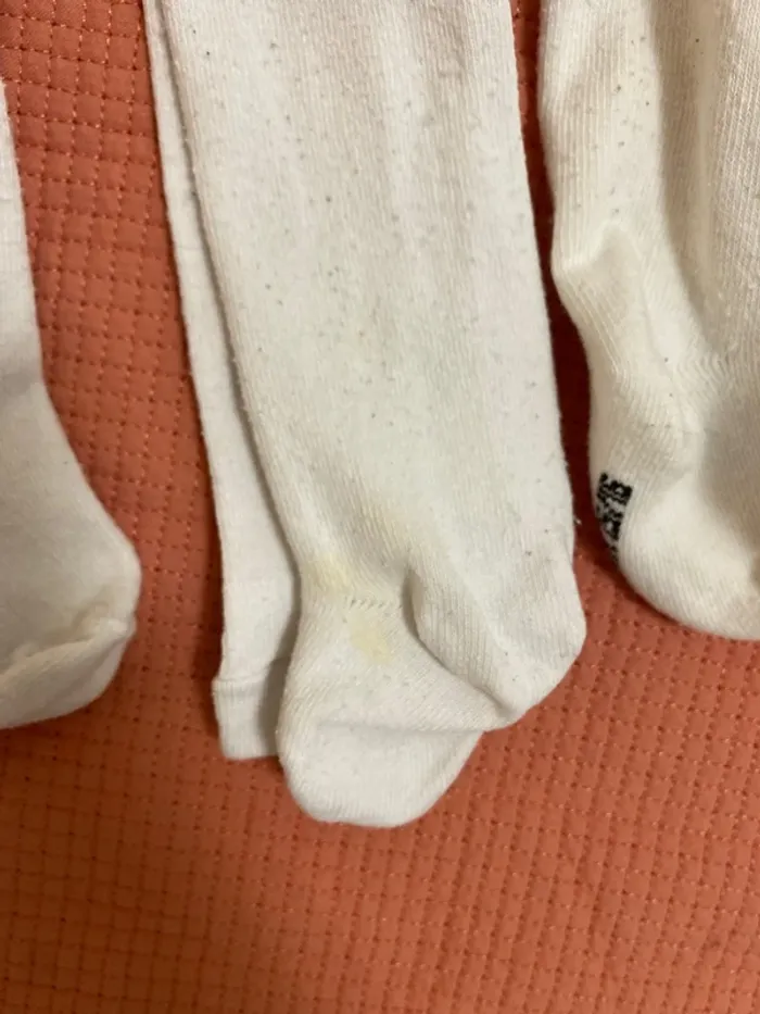 Lot 4 collants hiver blancs - photo numéro 3
