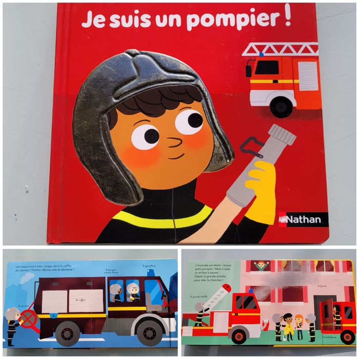 Livre animé Kididoc 👨‍🚒 Je suis un pompier 🚒