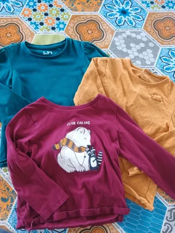 Lot de t-shirt 3 ans Manche longue