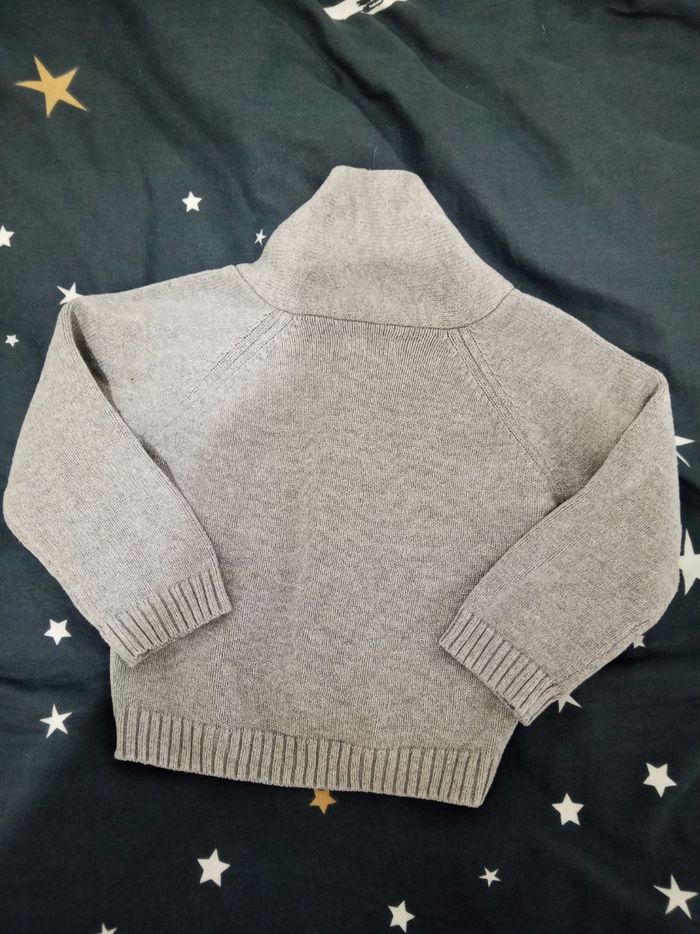 Gilet gris _ T.80cm - photo numéro 2