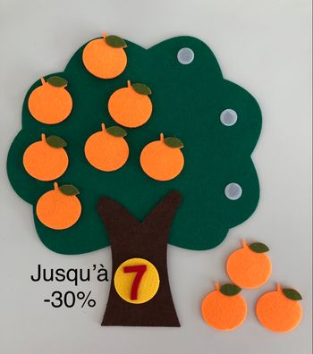 Arbre chiffre comptage numéro math scolaire éducatif maternelle jeux jouet activité Montessori