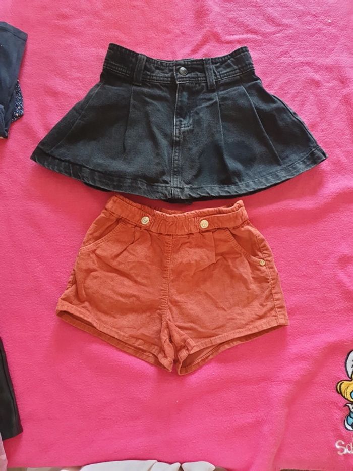Lot une jupe et un short