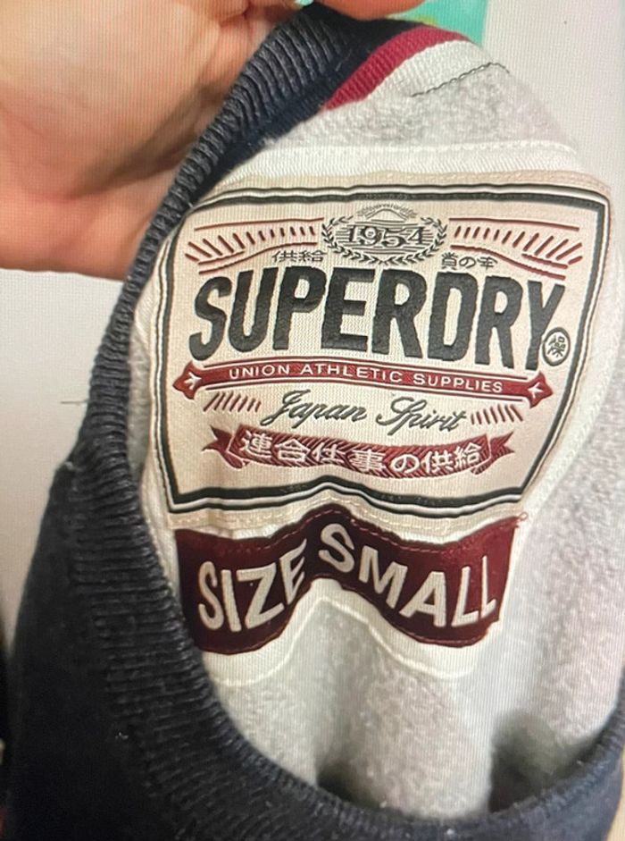 Sweat bleu Superdry TS - photo numéro 5